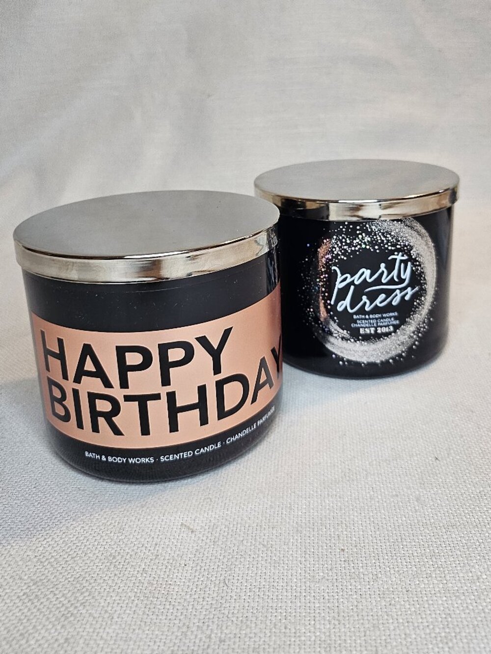 Bath & Body Works 3 Wick Scented Candles - Set of (2)